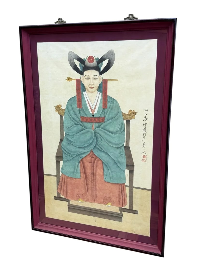 Korean Ancestor Portrait Large Scale Framed Painting - 4