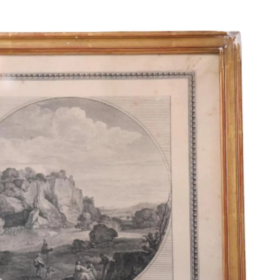17th Century French Landscape Engraving (Set of 2) - 4