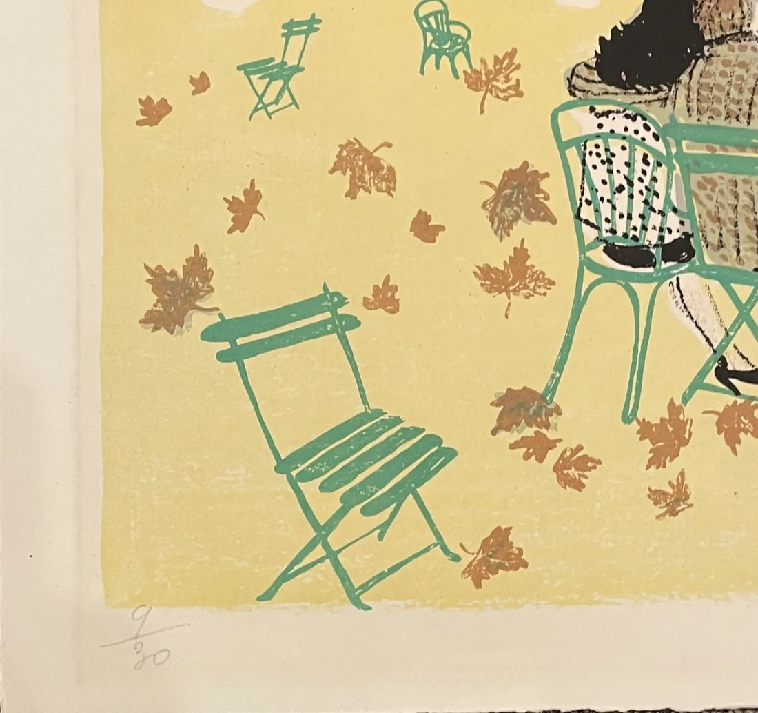 1955 Tuileres Paris French Lithograph - 3