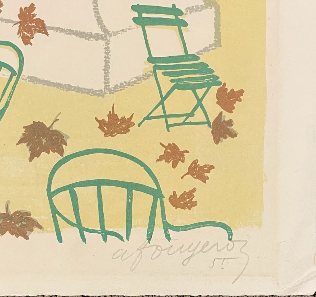 1955 Tuileres Paris French Lithograph - 4