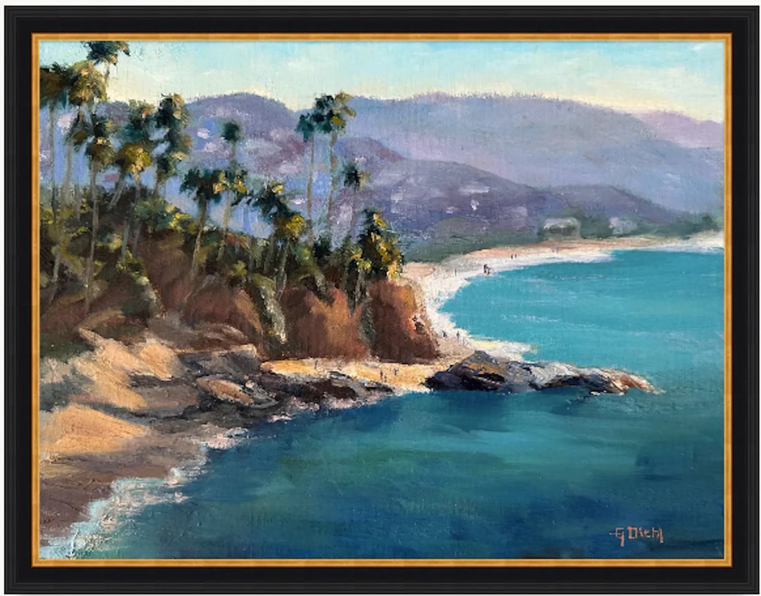 Original Oil Fine Art Painting - Coastal Shores - 2