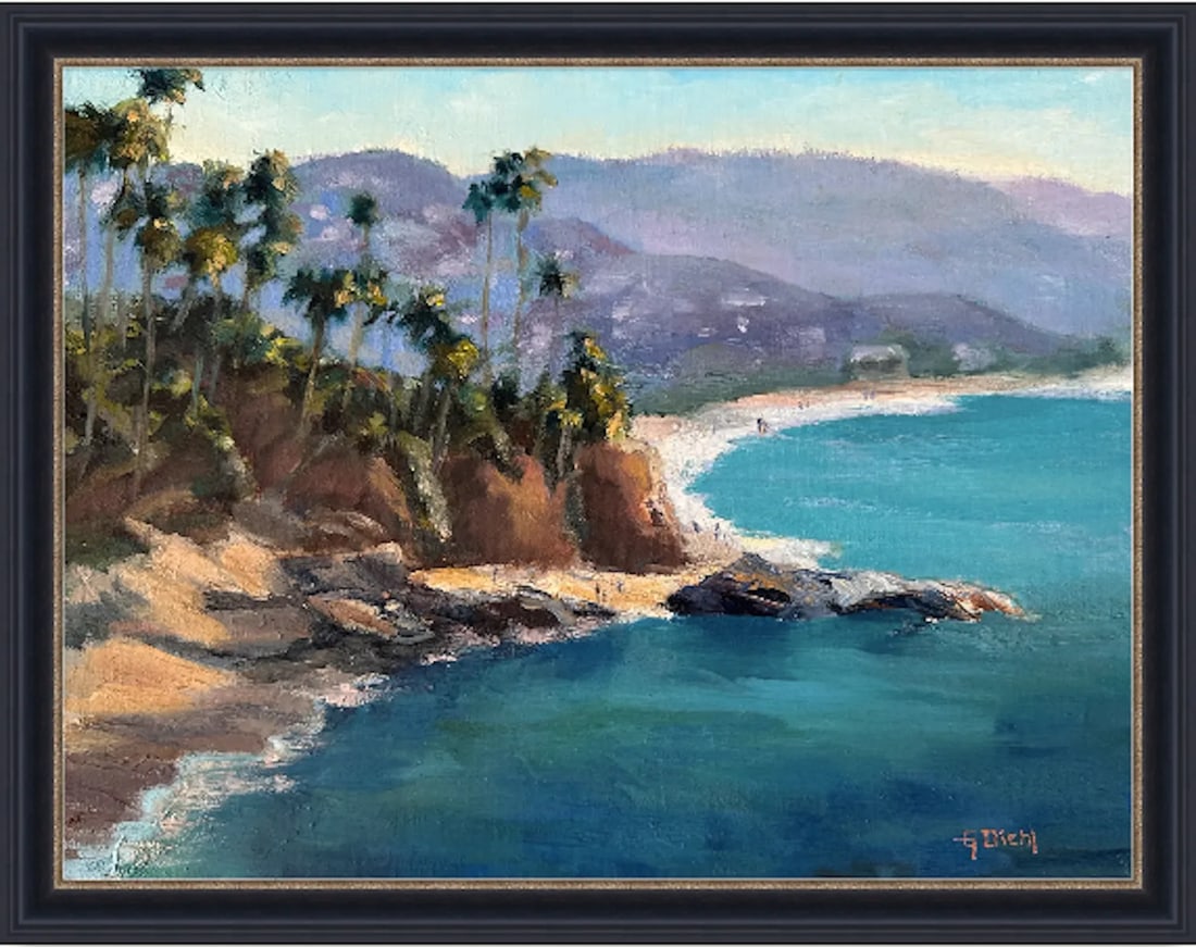 Original Oil Fine Art Painting - Coastal Shores - 3