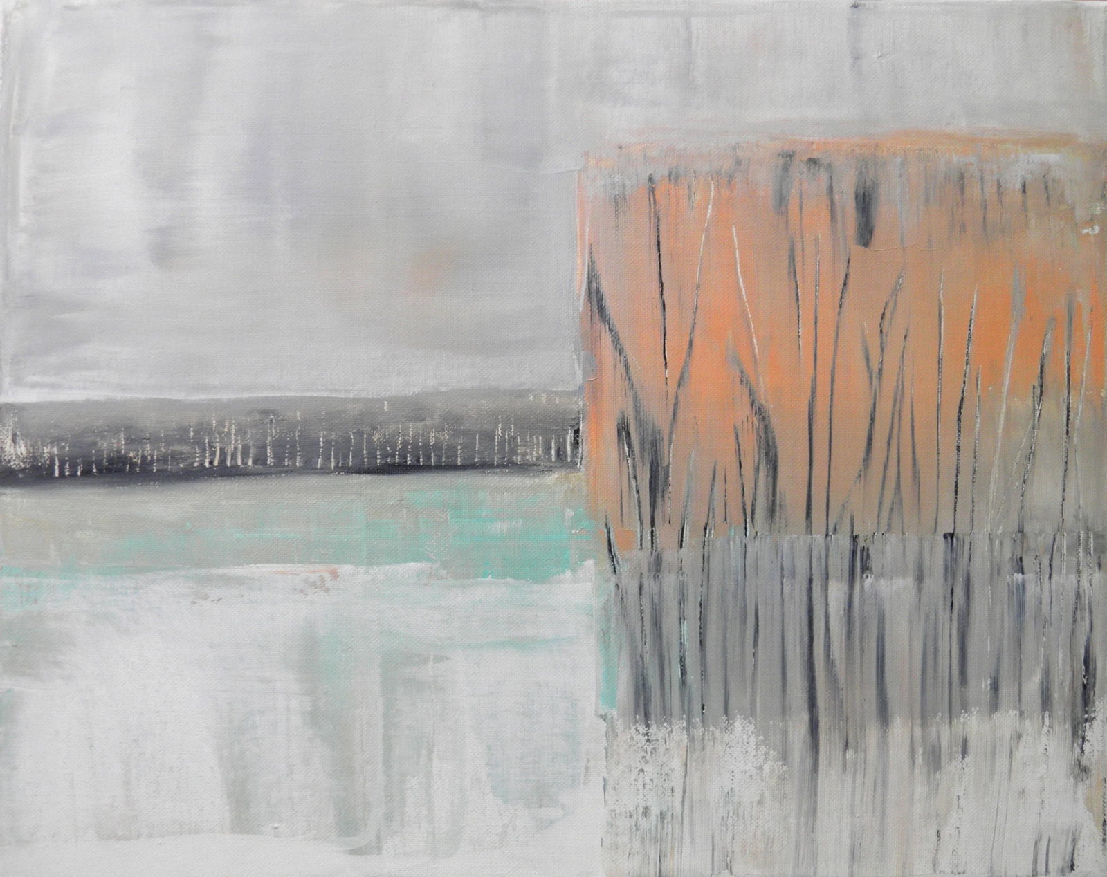 "Glimpse 1" Contemporary Acrylic Painting by Cathe Hendrick - 2