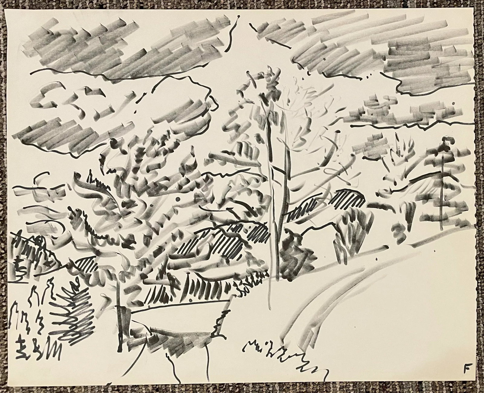 1960s Frank Wallace Craftsbury Vermont Landscape - 3