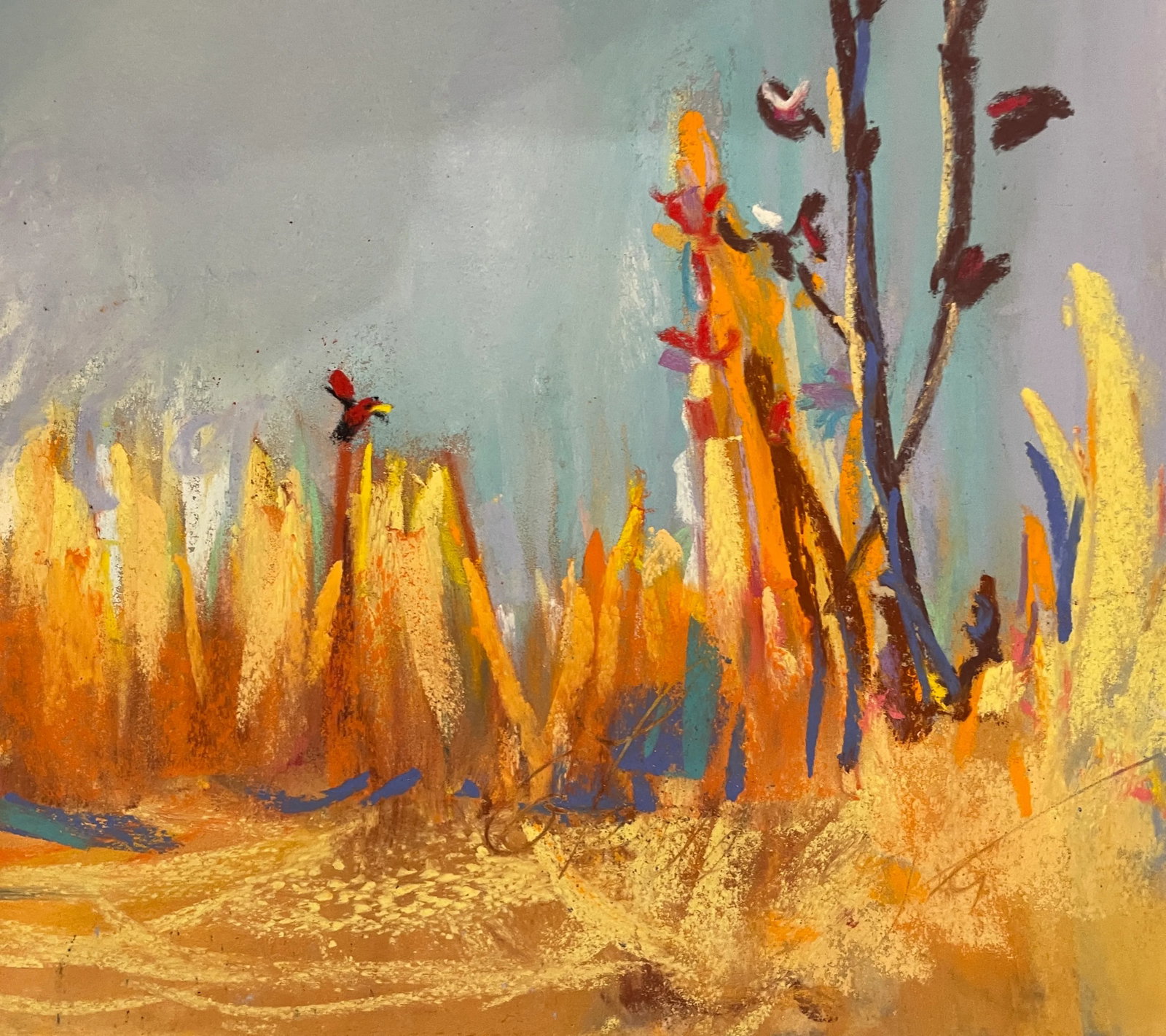 Susan Glendenning Autumn Landscape Pastel - 2