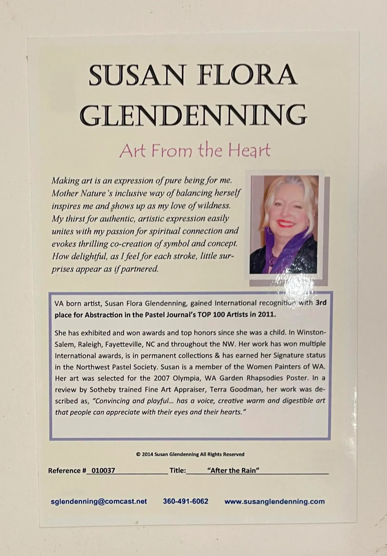 Susan Glendenning After the Rain Pastel - 5