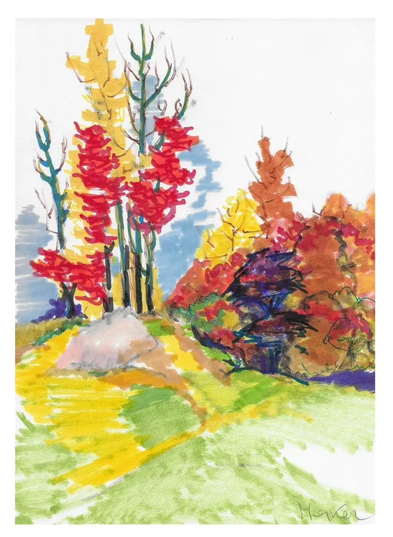 Alexandra Merker Autumn Landscape Painting - 2
