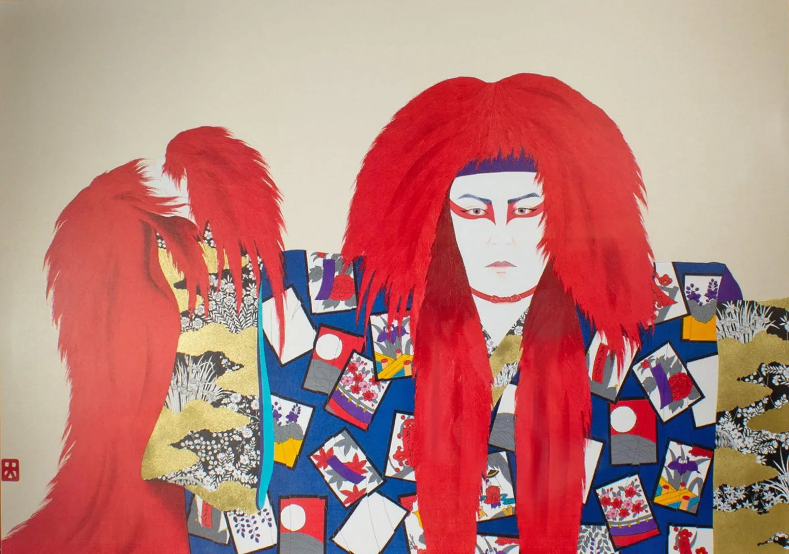 1988 "Lion of Fire" Embossed Giclee by Hisashi Otsuka - 2