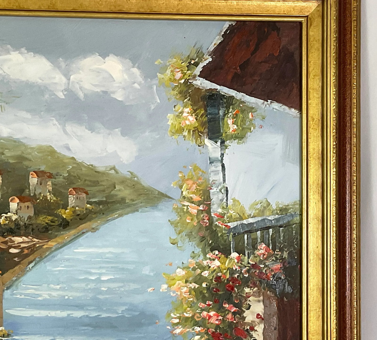 Mediterranean Scene -Oil on Canvas-Unsigned - 2
