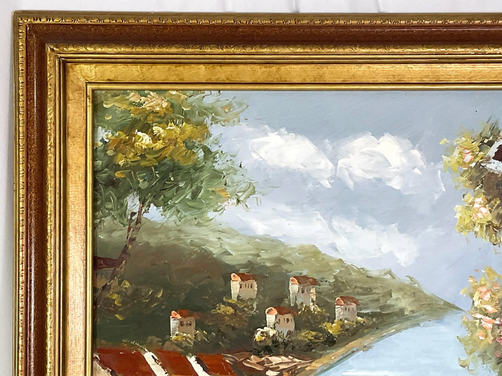 Mediterranean Scene -Oil on Canvas-Unsigned - 8