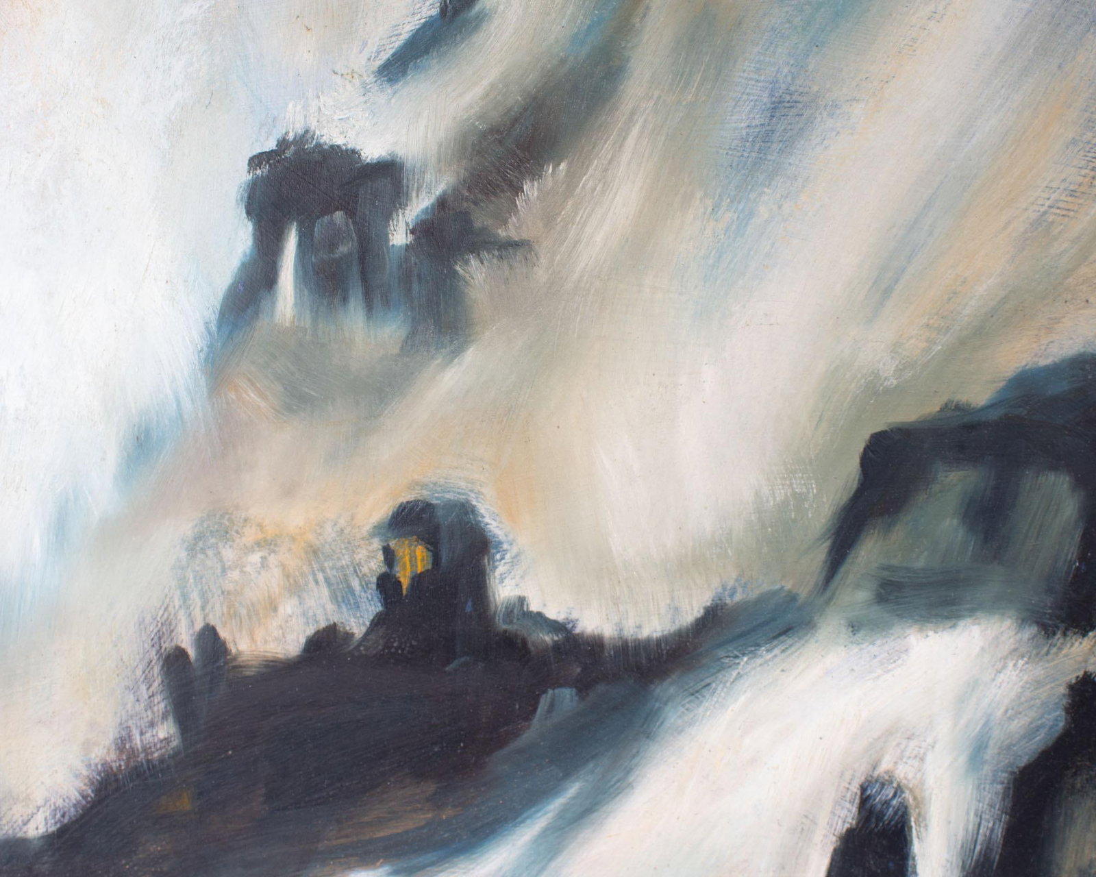 1960s Oil on Board Abstract Painting by James L. Bruch - 4