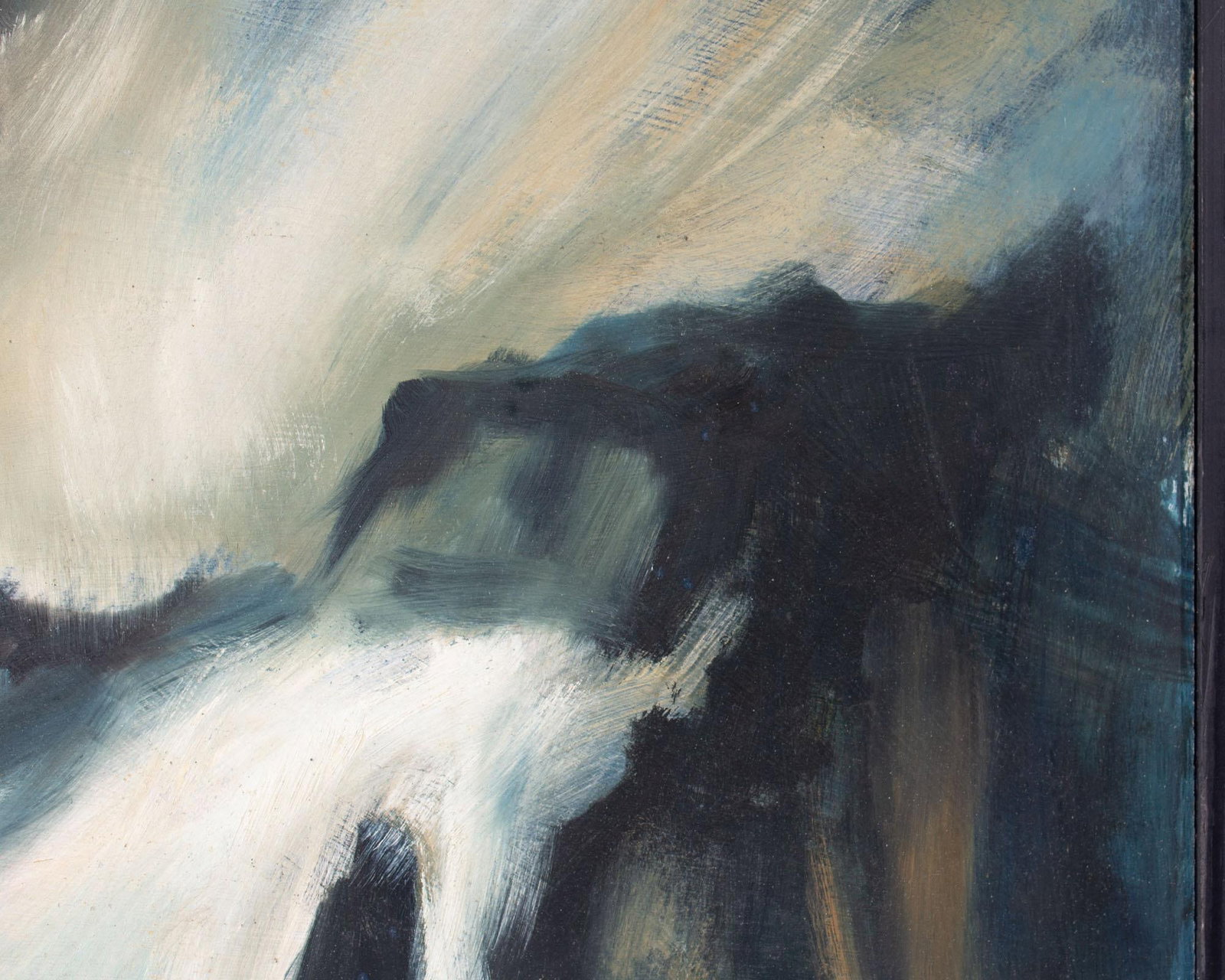 1960s Oil on Board Abstract Painting by James L. Bruch - 9
