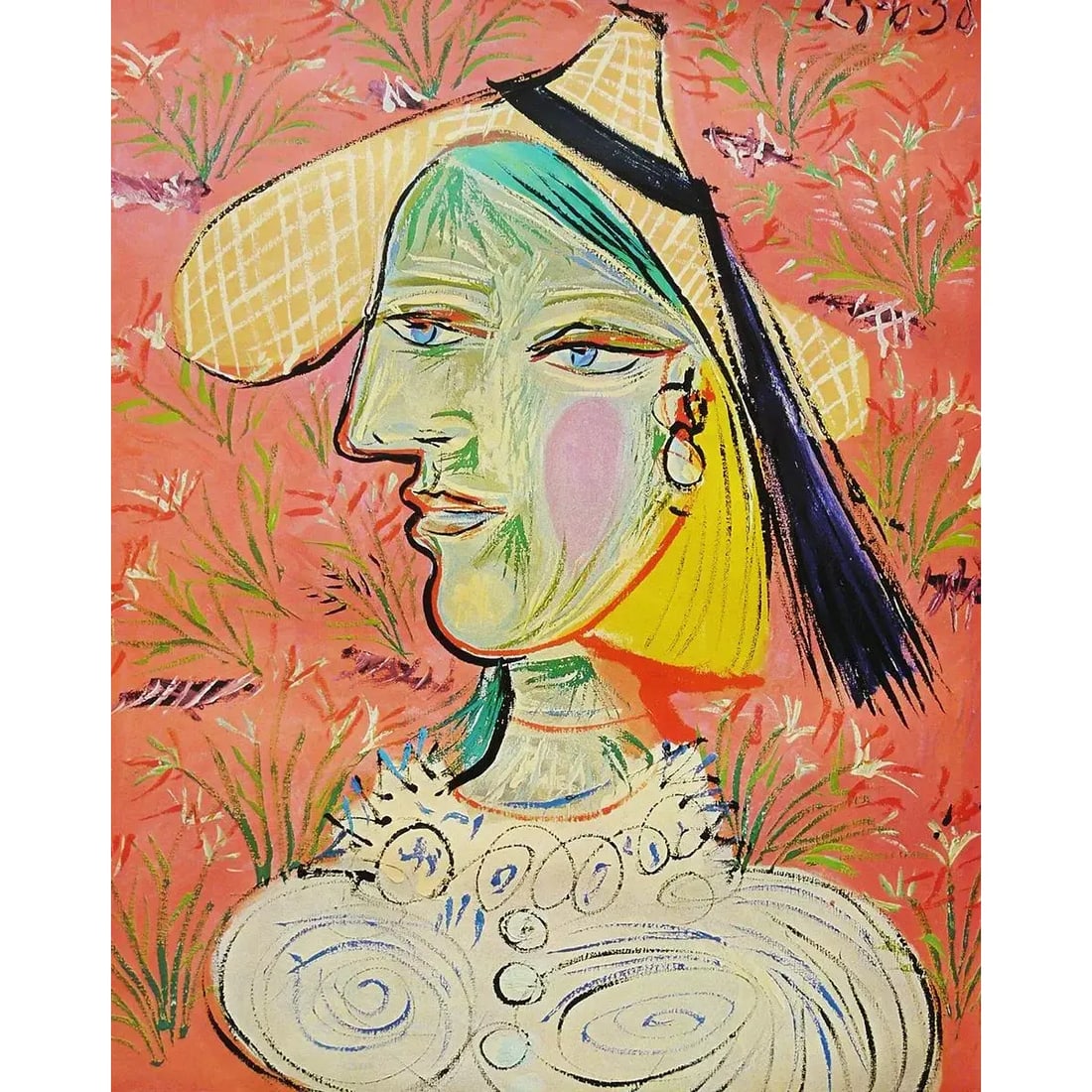 1980s Pablo Picasso Exhibition Poster at the Galerie Claude Bernard, Paris, France. Huge - 2