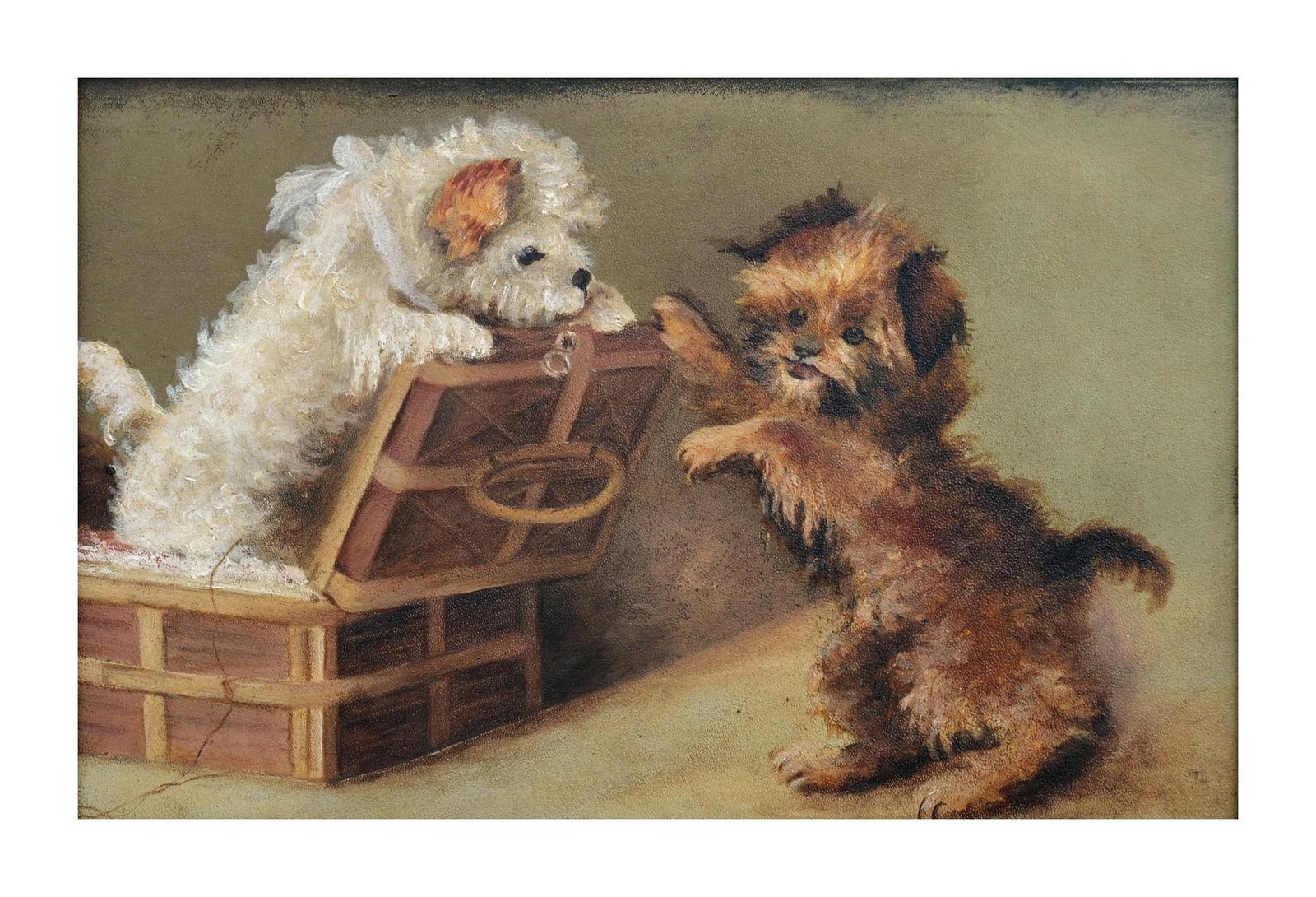 Late 19th Century Cairn Terrier Puppies, Dog Portrait by Katherine L Fitz - 2