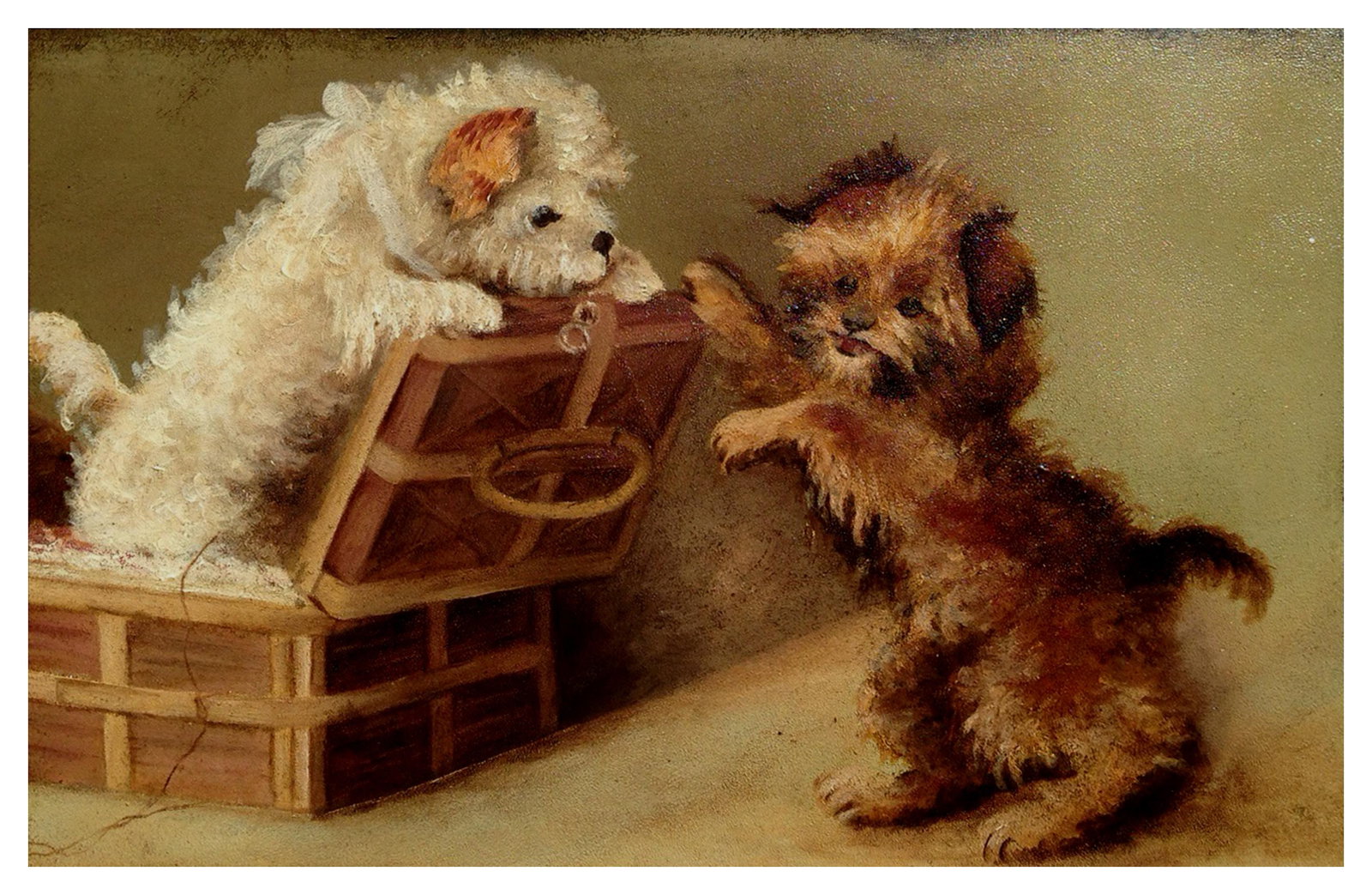 Late 19th Century Cairn Terrier Puppies, Dog Portrait by Katherine L Fitz - 3