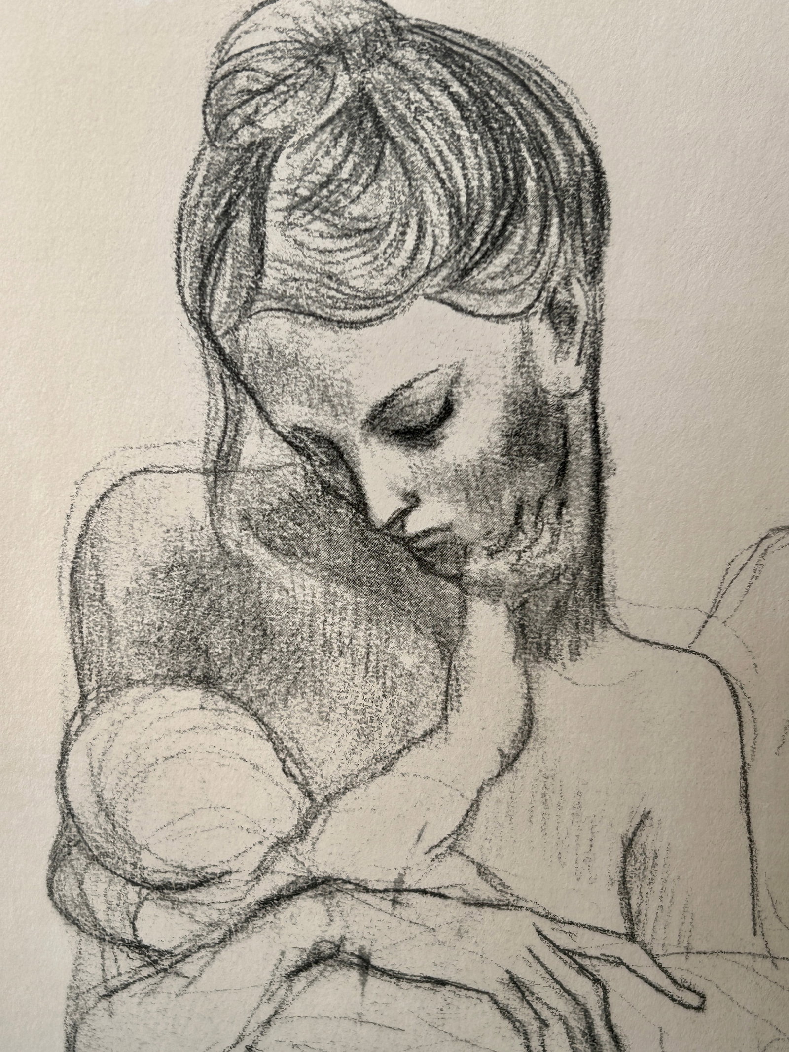 Pablo Picasso Mother With Nursing Child Signed Original Print - 4