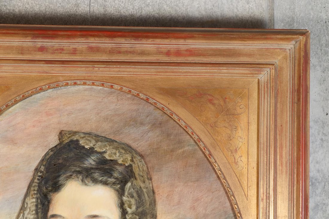 Portrait of a Woman in Black Lace Mantilla, Signed Gamez, Ca. 1965 - 4