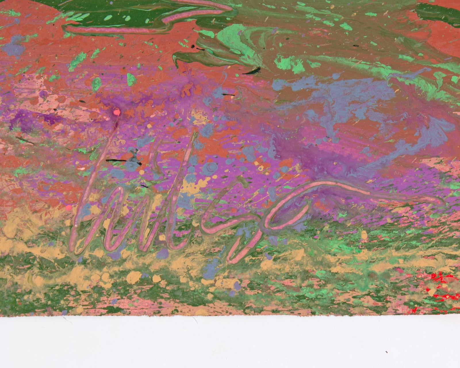 1980s Abstract Acrylic Landscape Painting by Harry Hilson - 4