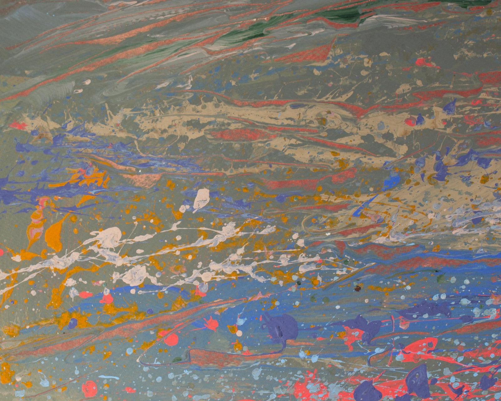 1980s "Blue Range" Abstract Acrylic Landscape Painting by Harry Hilson - 6