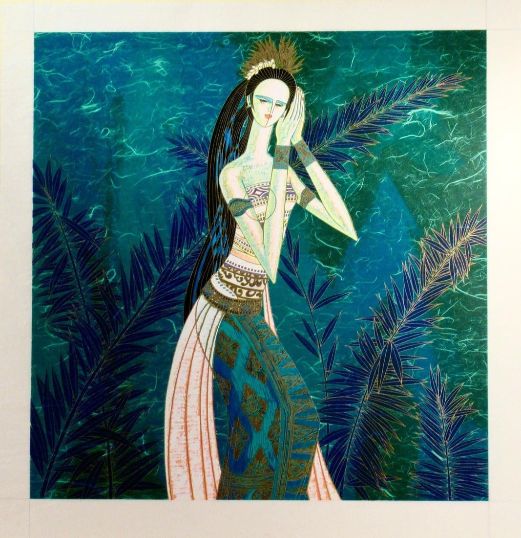 Ting Shao Kuang Bali Princess (Variant Green) 1996 Reproduction Print - 3
