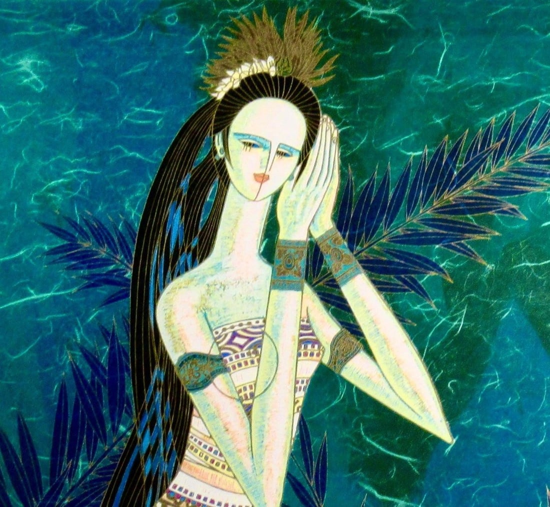 Ting Shao Kuang Bali Princess (Variant Green) 1996 Reproduction Print - 5