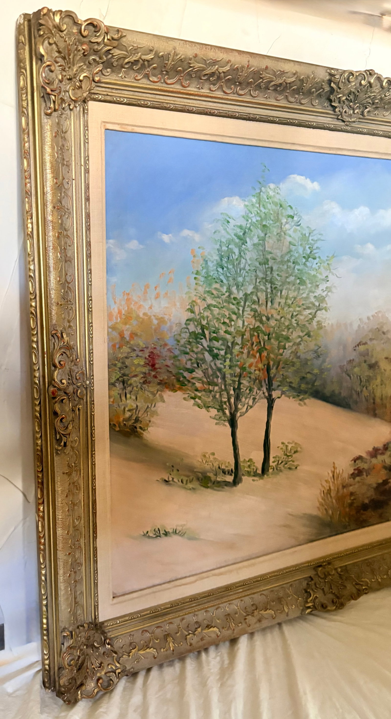 Late 20th Century High Desert Landscape Oil on Canvas, Signed by Artist - 4