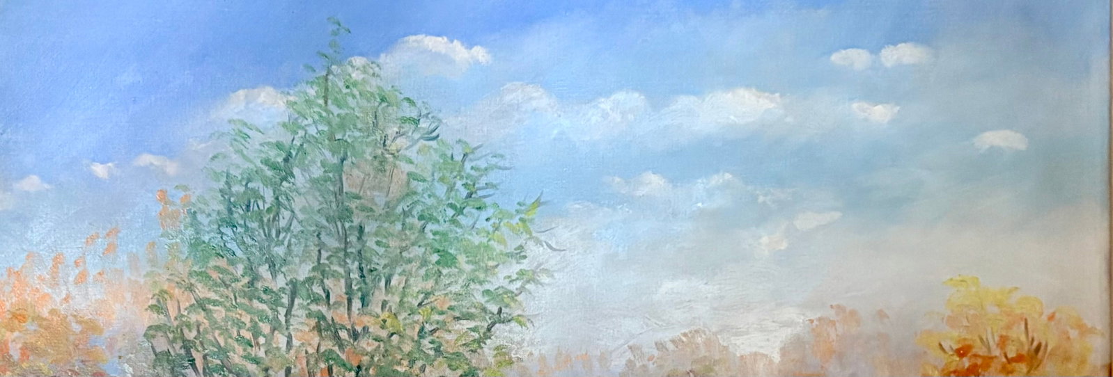 Late 20th Century High Desert Landscape Oil on Canvas, Signed by Artist - 7