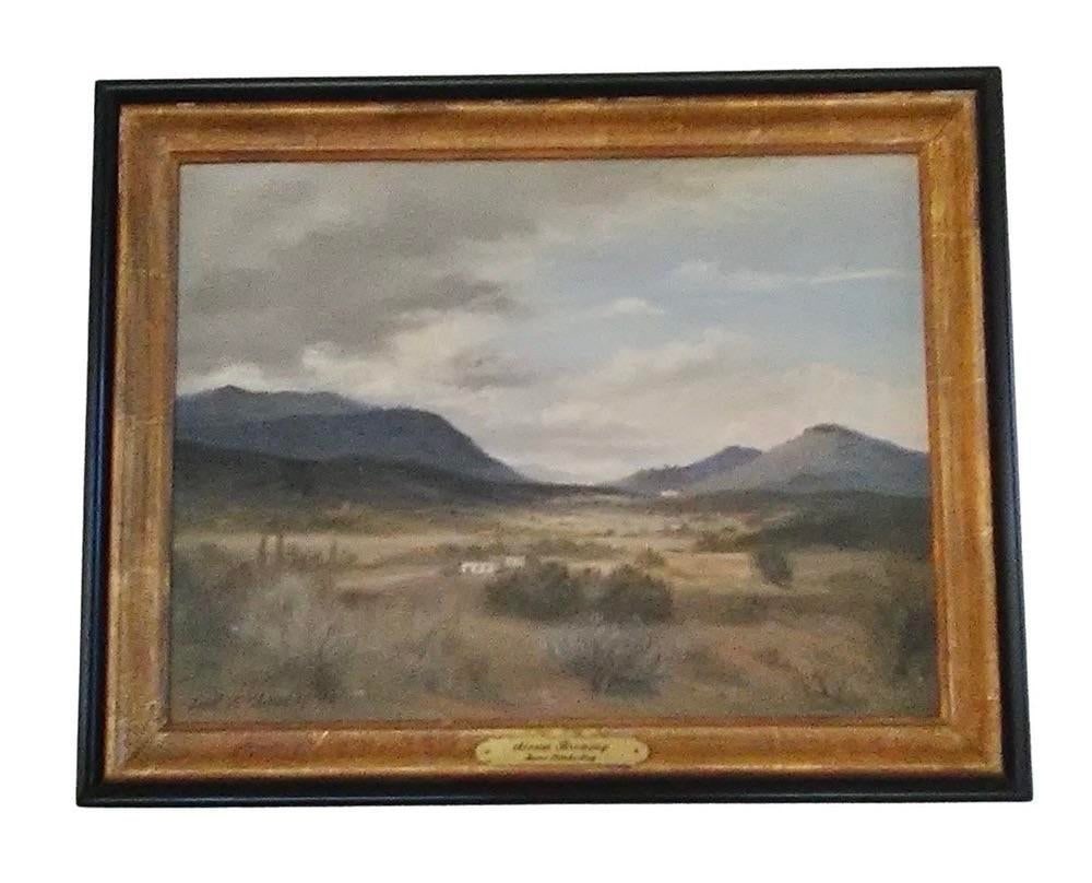 Original, 1975 Janet W. Kimberling Landscape Oil Painting - Framed, Signed, 15" X 19" - 4