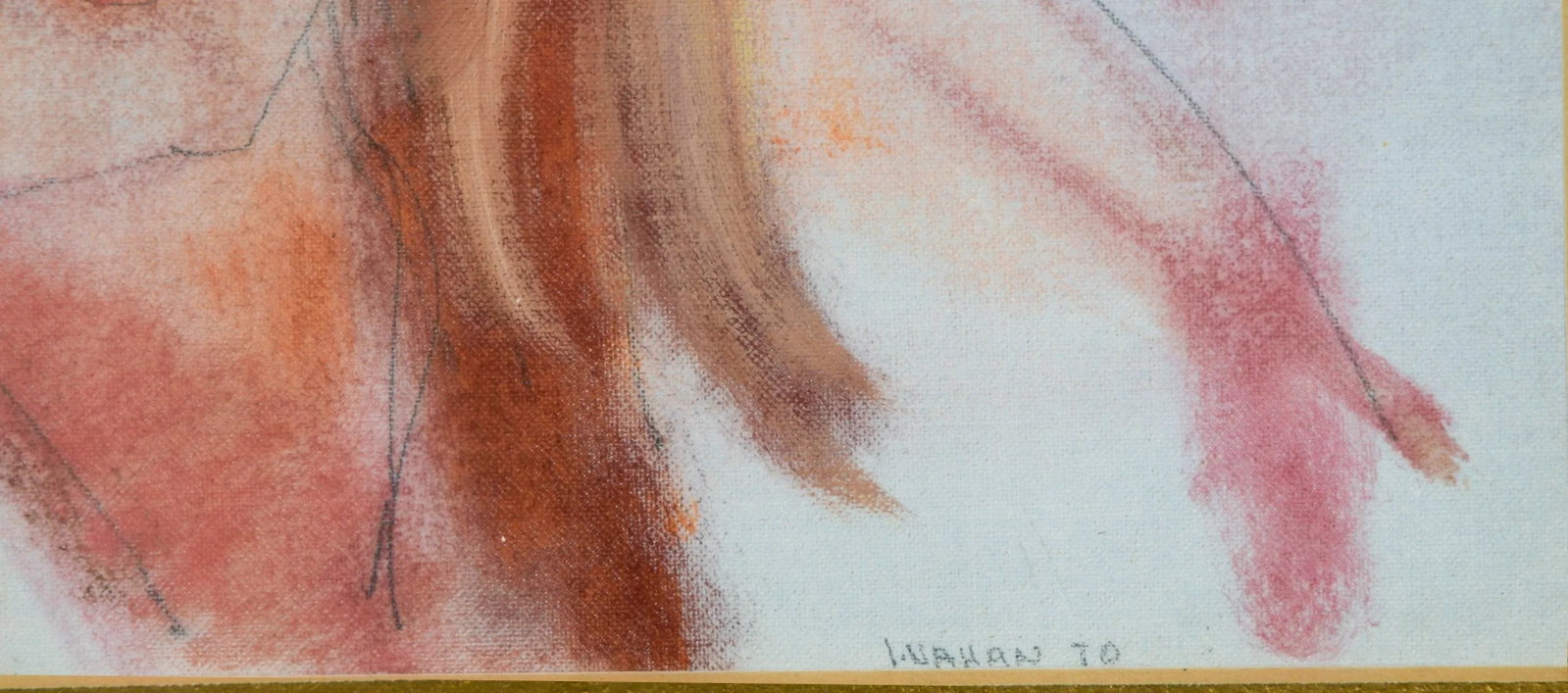 Vintage Expressive Multimedia Portrait of a Woman by Irvin Nahan - 6