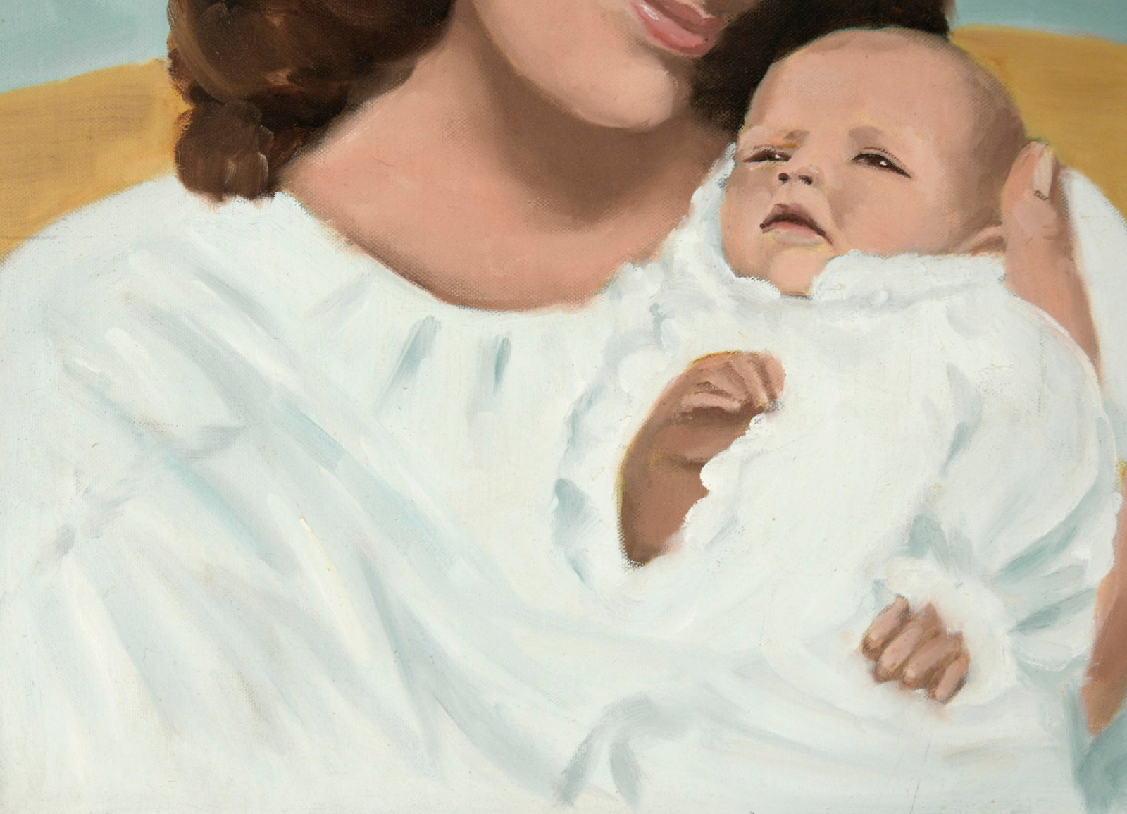 Portrait of a Woman and Infant in White by Cindy Gin - 7