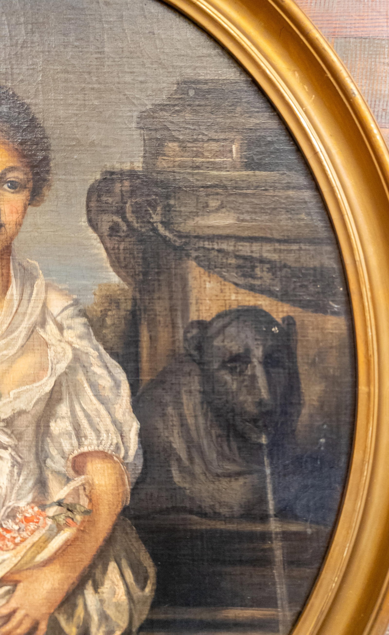 19th Century European Italian Painting of a Tragic Sad Young Lady - 8