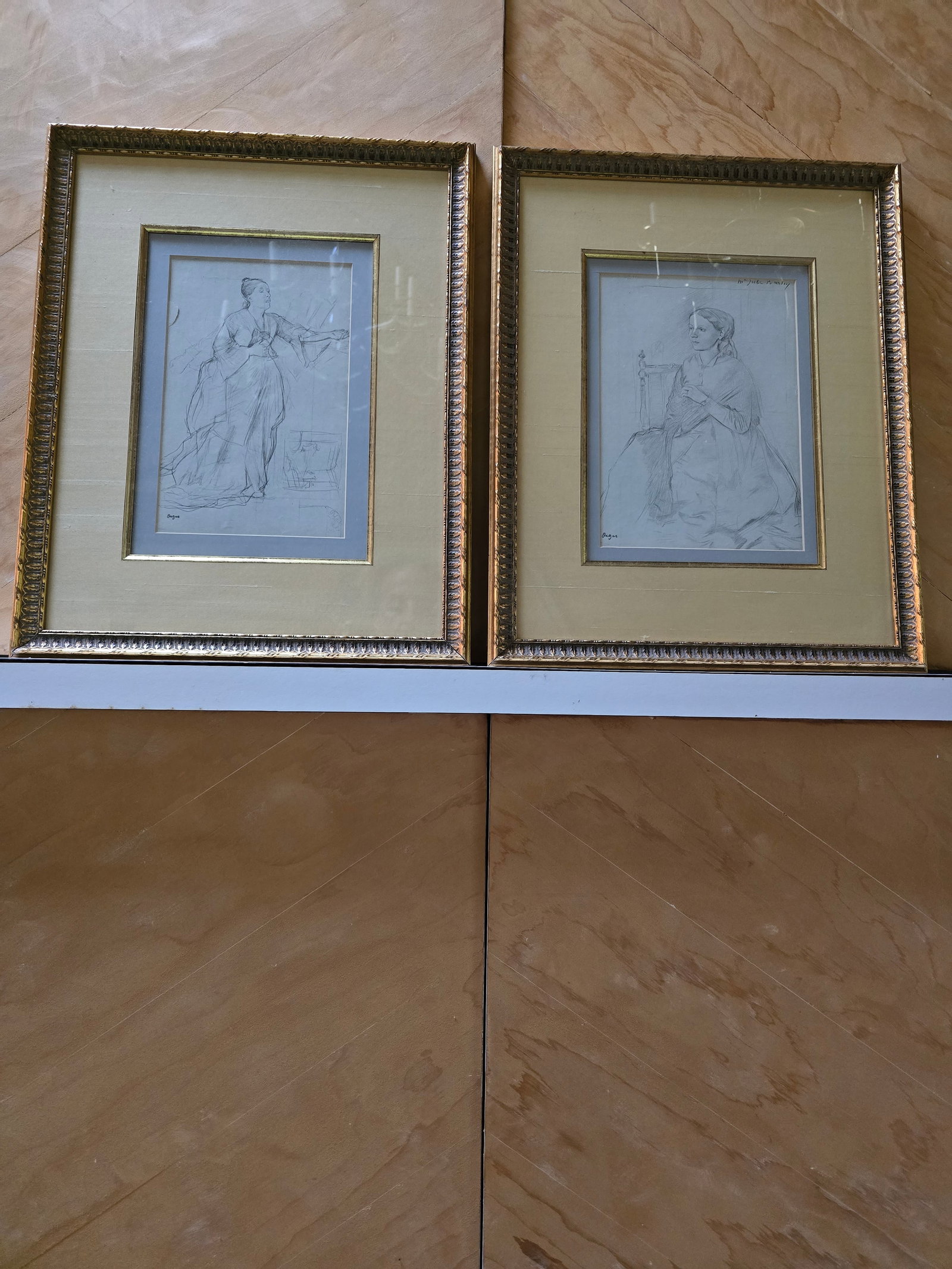 Vintage Mid Century Modern Pair Degas Style Prints - 5