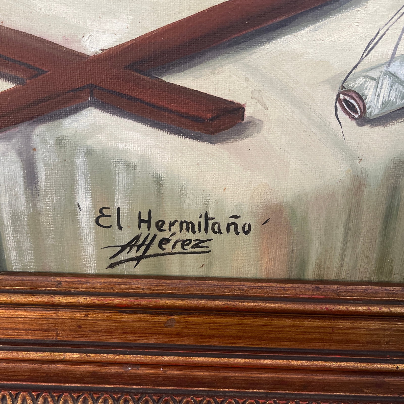 1950s Enrique Alferez " the Hermit " Likely Saint Jerome, New Orleans Famous Artist Sculpture and Pa - 3