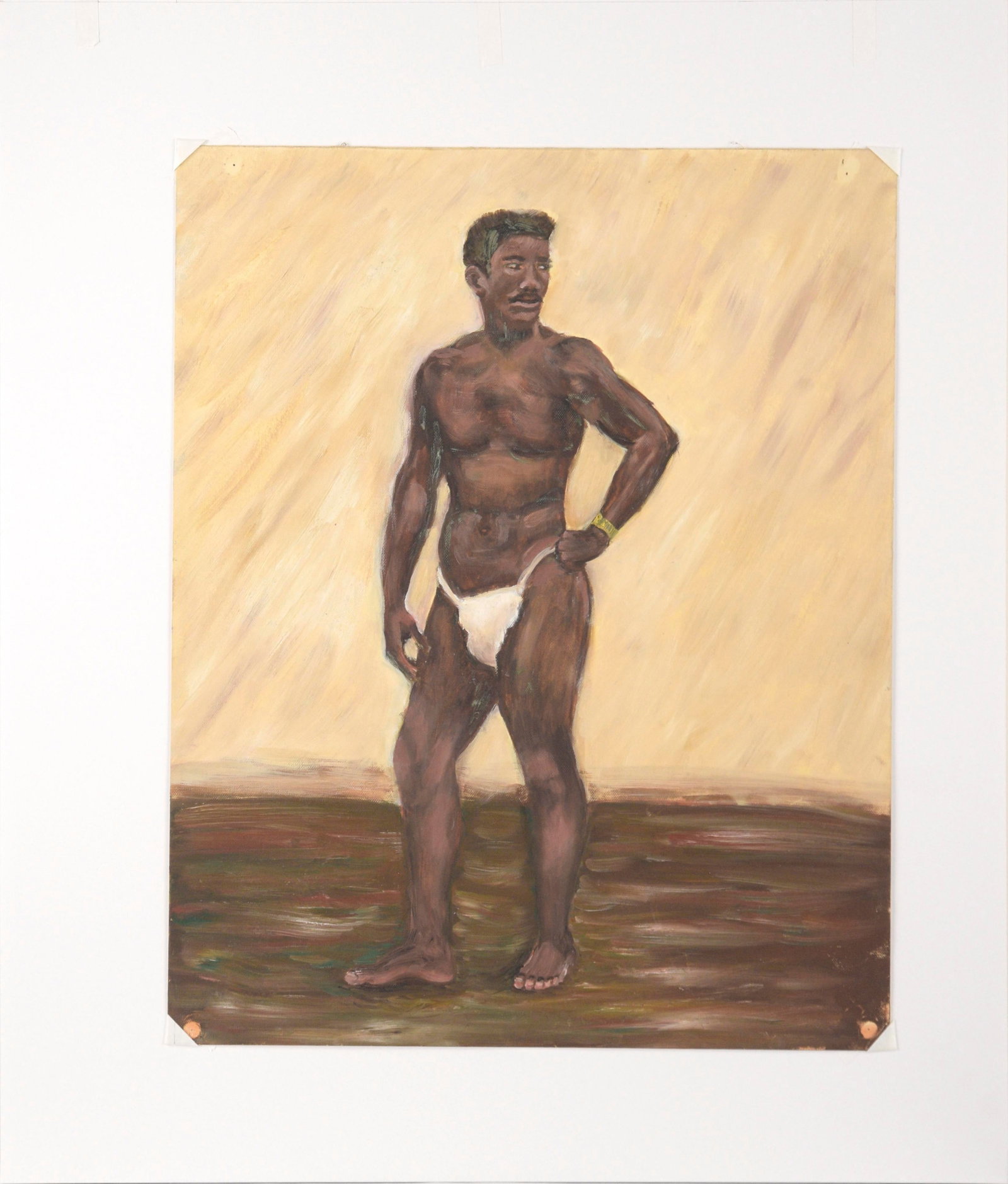 Mid Century Portrait of an African American Man by Genevieve Rogers - 2