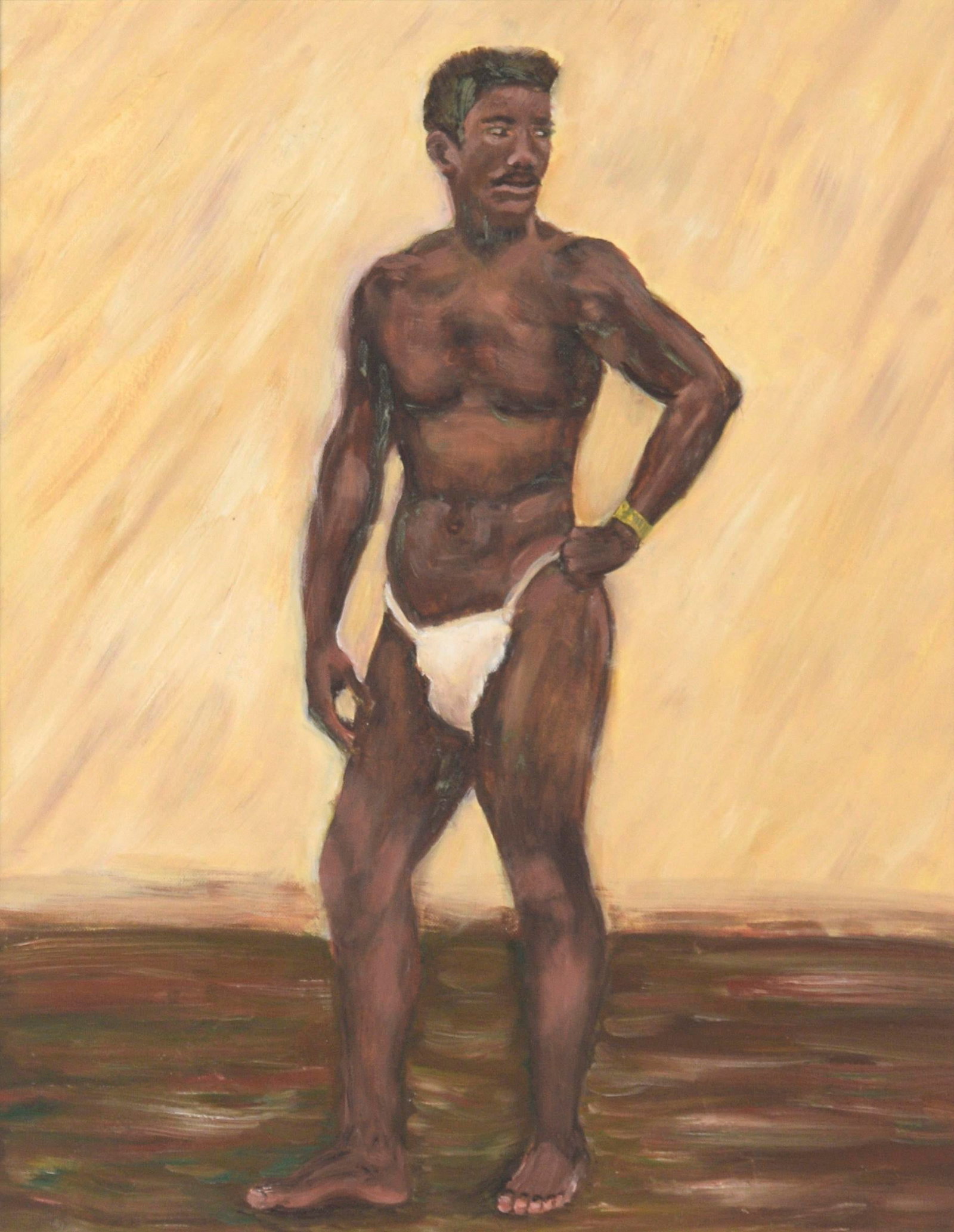 Mid Century Portrait of an African American Man by Genevieve Rogers - 3