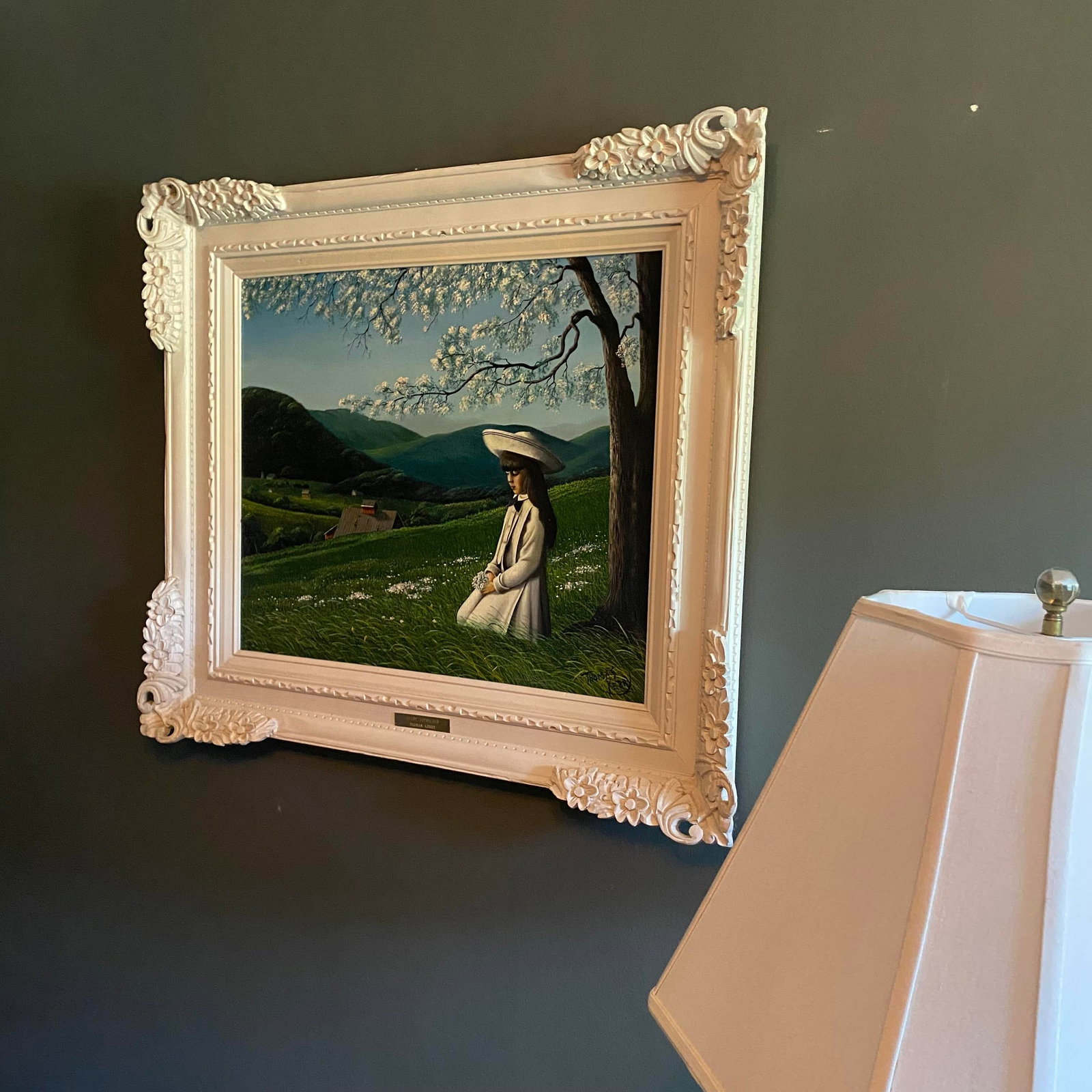 Mid 20th Century Thomas Kerry Framed Oil Painting on Board "Quiet Interlude" - 2