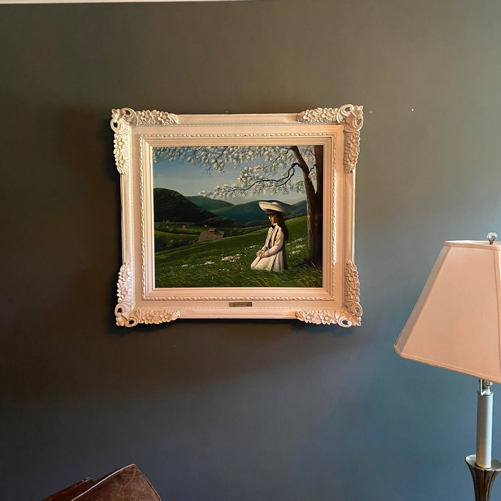 Mid 20th Century Thomas Kerry Framed Oil Painting on Board "Quiet Interlude" - 6