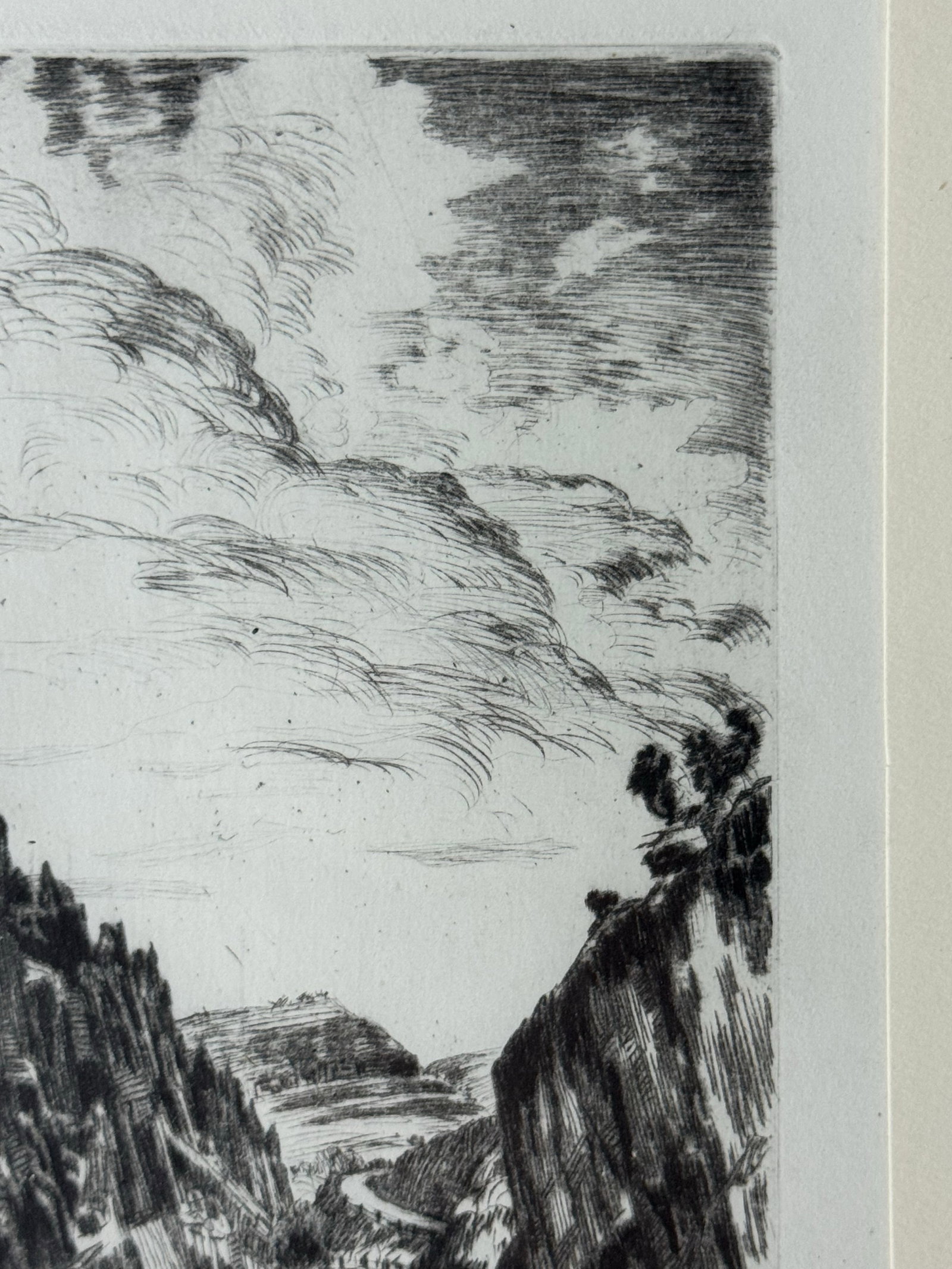 1920s Lyman Byxbe "Thompson Canyon" Original Etching, American Landscape Print - 10