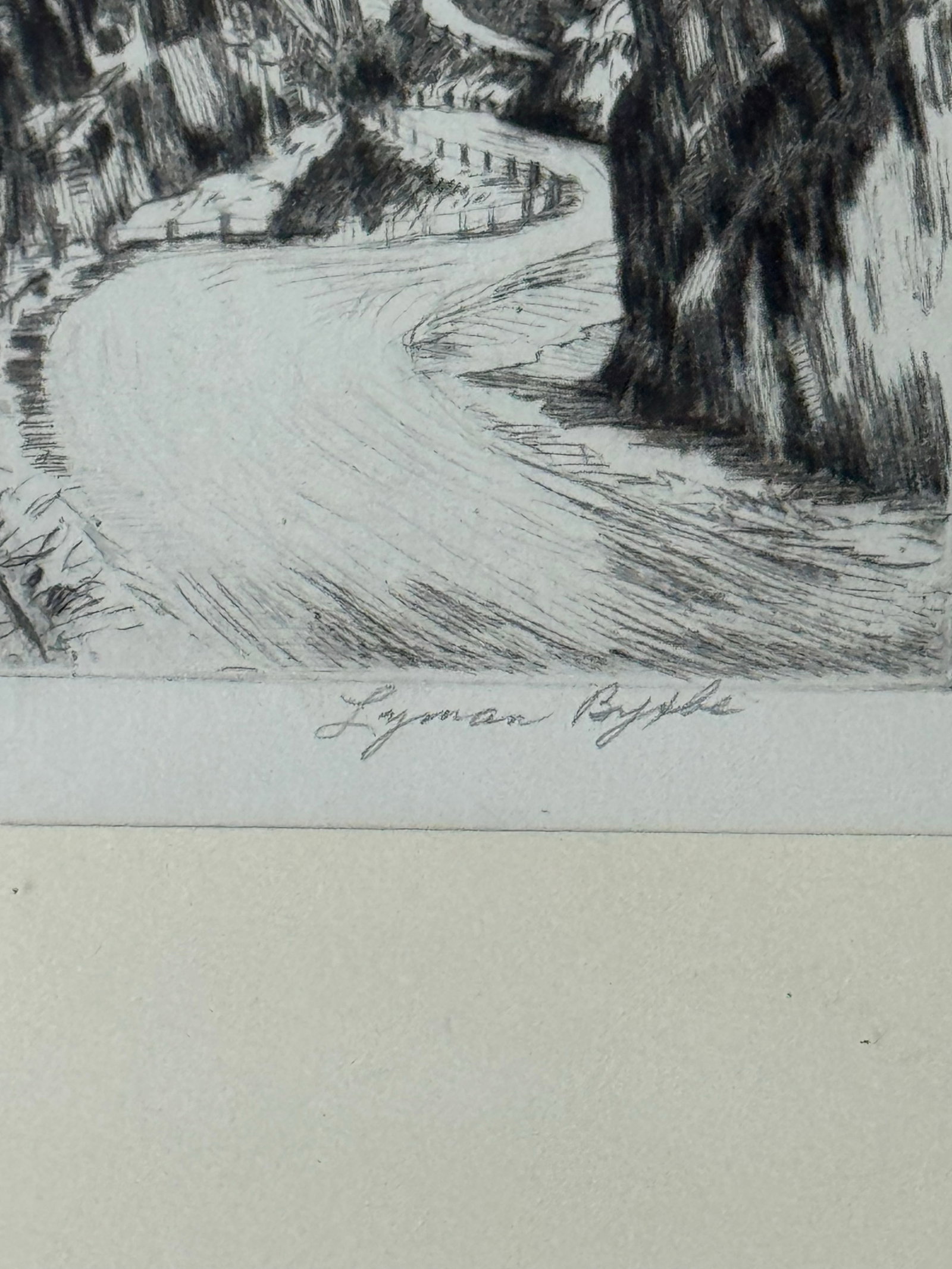 1920s Lyman Byxbe "Thompson Canyon" Original Etching, American Landscape Print - 7