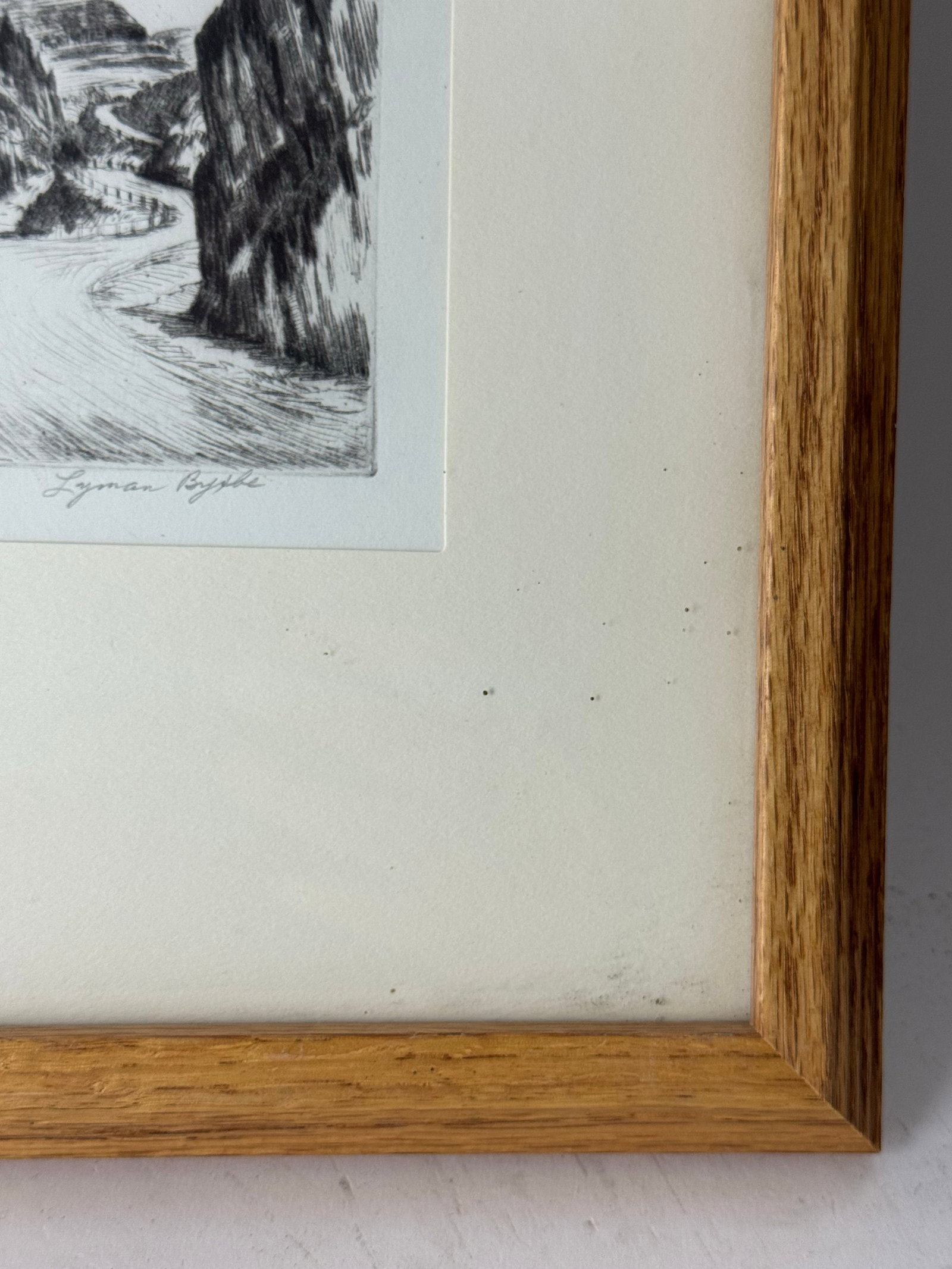1920s Lyman Byxbe "Thompson Canyon" Original Etching, American Landscape Print - 9