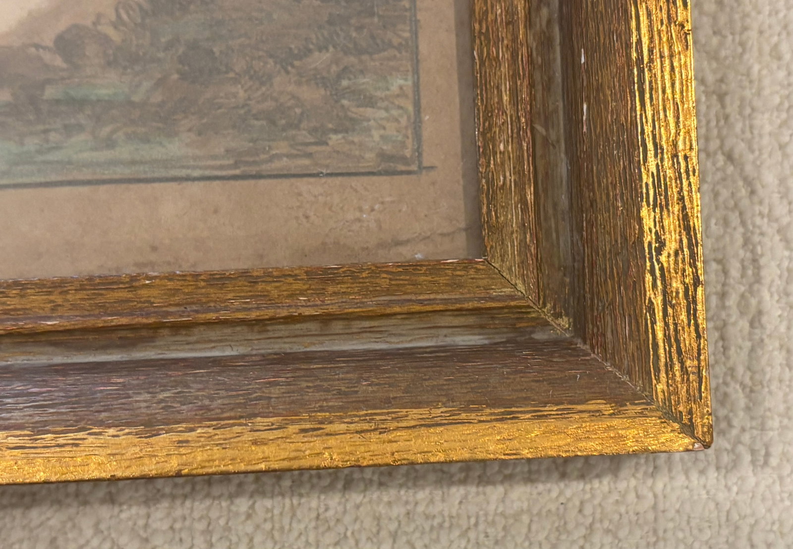 19th Century European Sepia Wash Architectural Landscape Drawing in Pencil & Chalk, Framed - 11