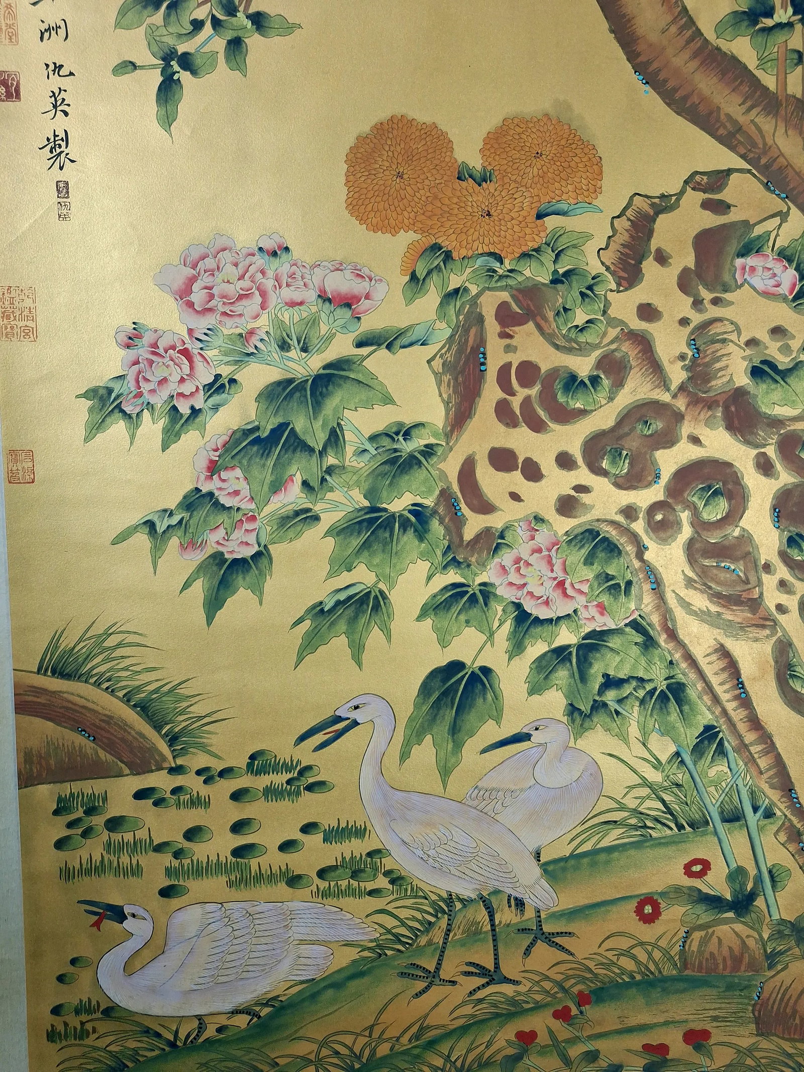 Chinese Huaniao Scroll - 8