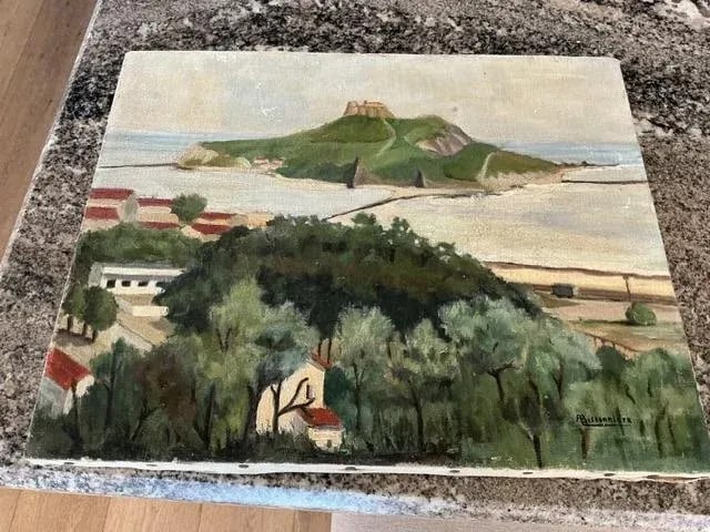 Vintage Original Painting From South of France - 2