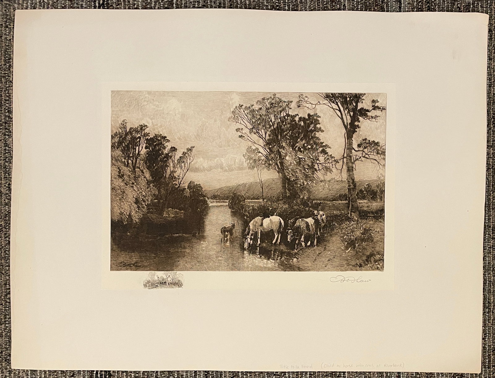 Robert Shaw Brandywine River at Chadds Ford Pennsylvania Etching - 2