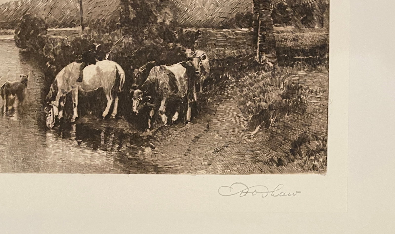 Robert Shaw Brandywine River at Chadds Ford Pennsylvania Etching - 4