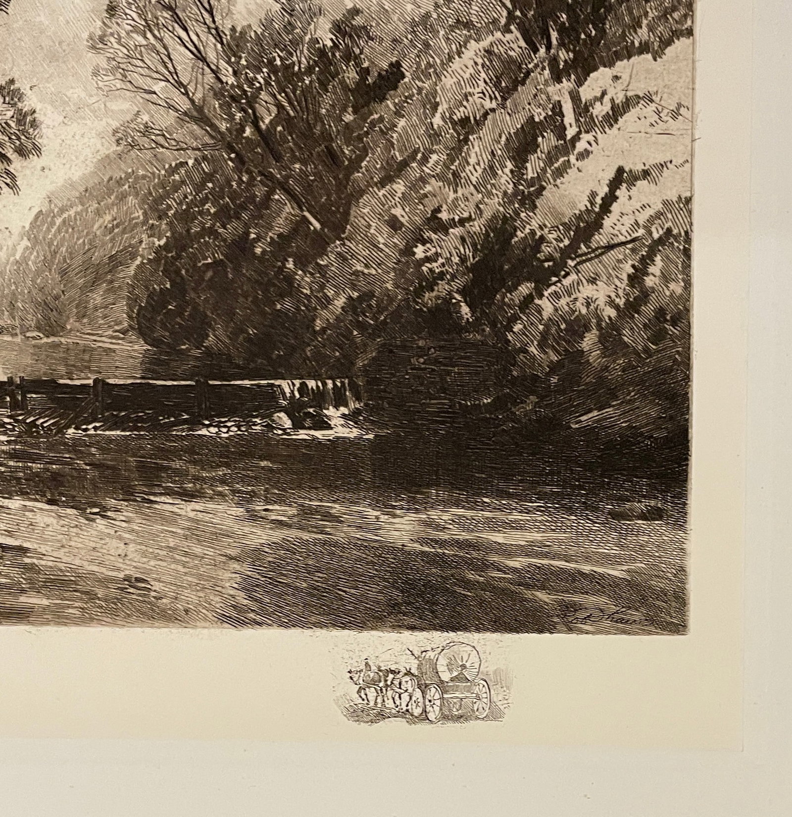 Robert Shaw Valley Forge Creek Pennsylvania Etching - 3