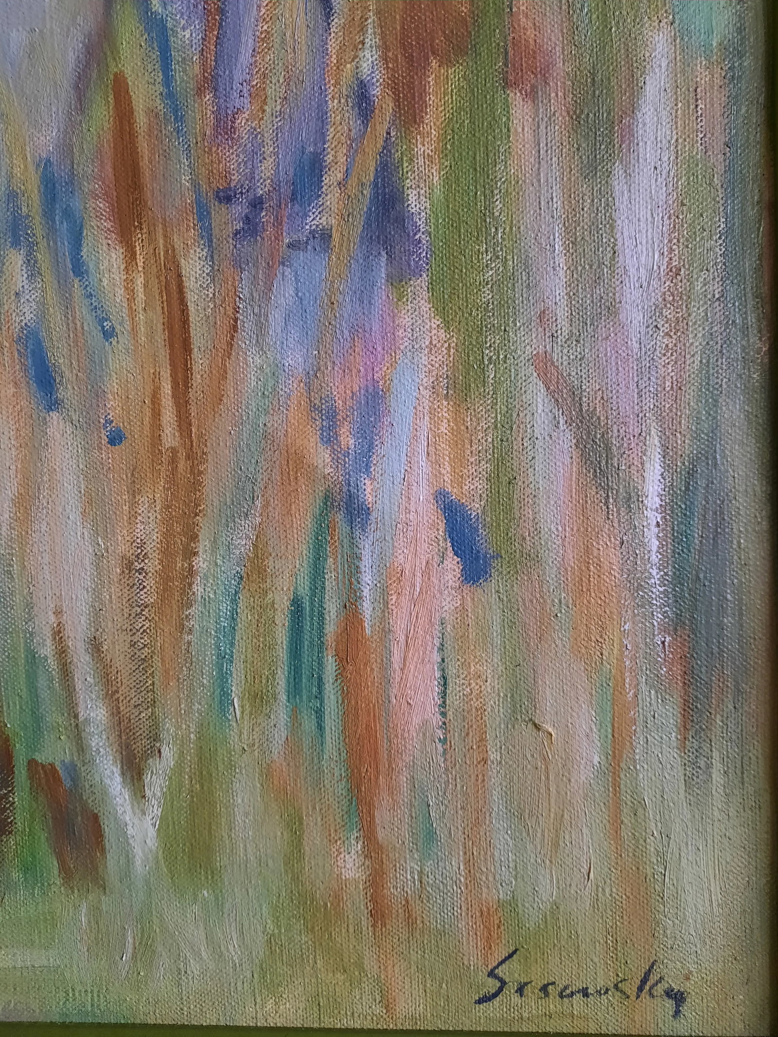 Couple in a Field Oil Painting by Sasawsky - 2