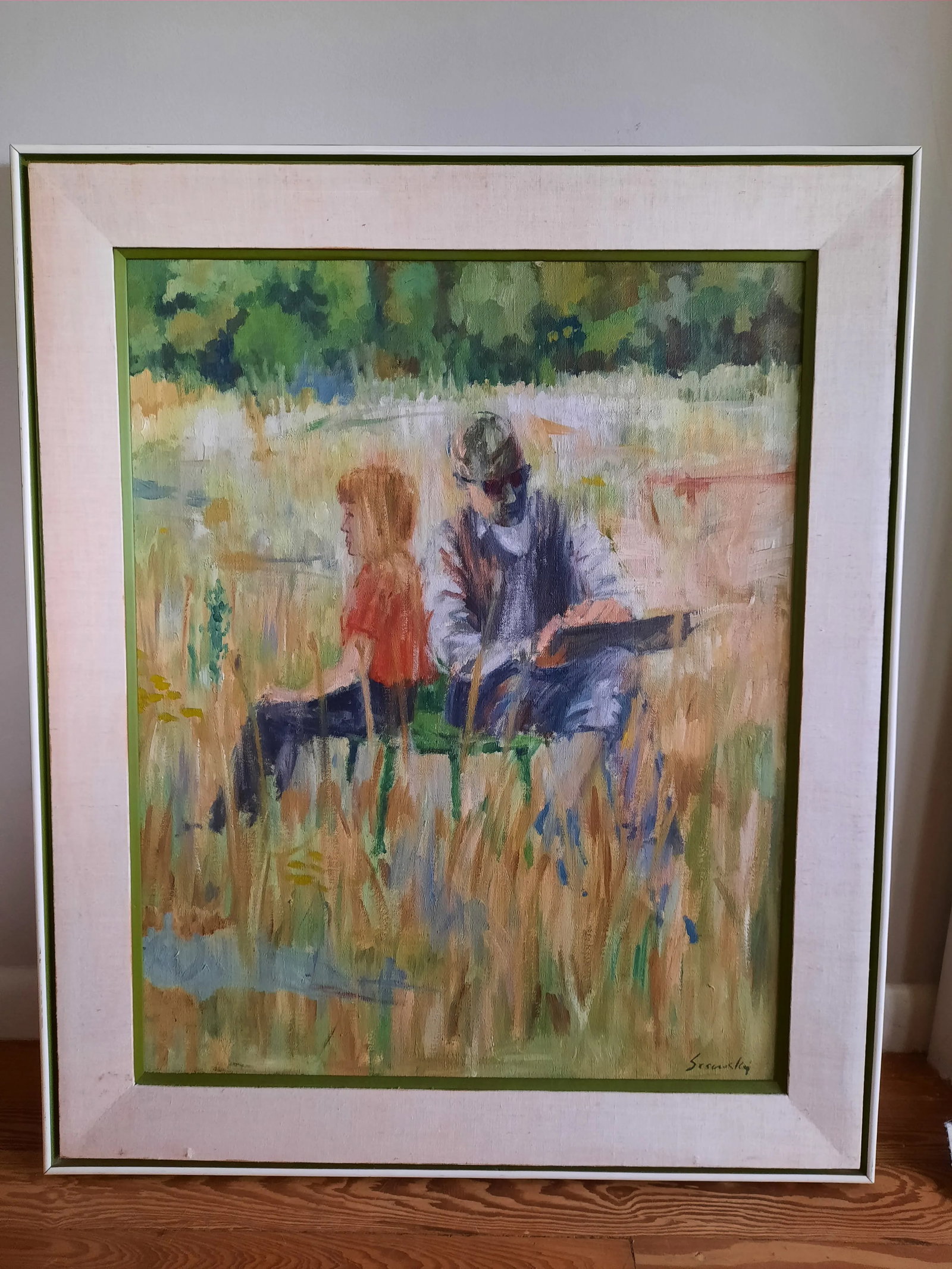 Couple in a Field Oil Painting by Sasawsky - 4