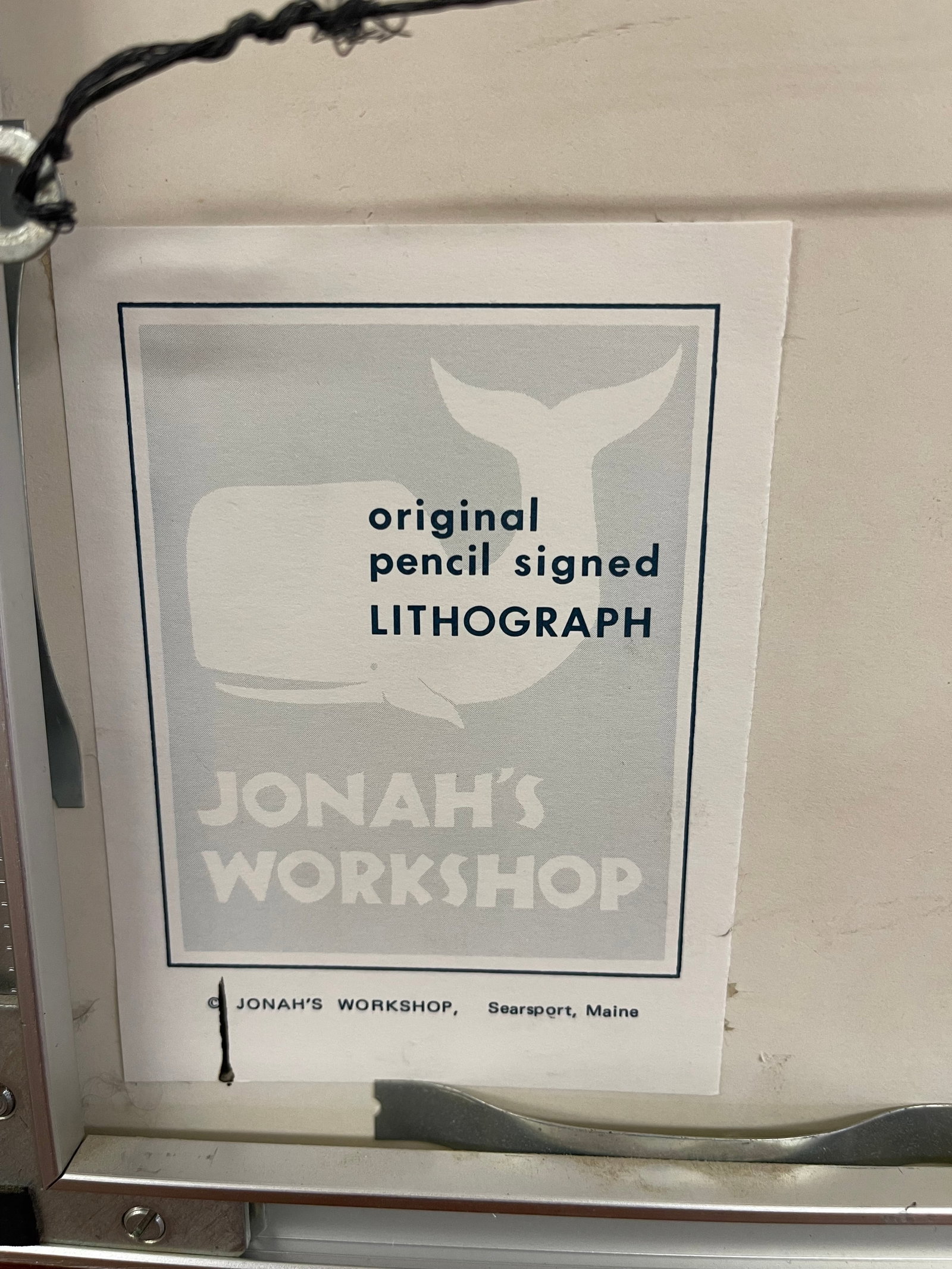 Vintage Pencil-Signed Coastal Lighthouse Lithograph by Virginia Miller for Jonah's Workshop, Searspo - 10