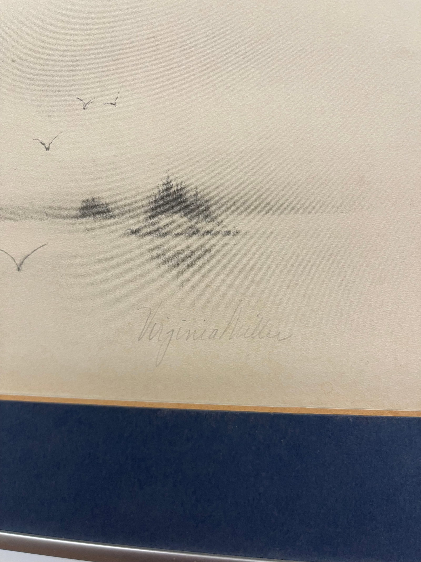 Vintage Pencil-Signed Coastal Lighthouse Lithograph by Virginia Miller for Jonah's Workshop, Searspo - 5